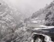 Due to a western disturbance in Jammu and Kashmir, the Kashmir region experienced its first snowfall.
