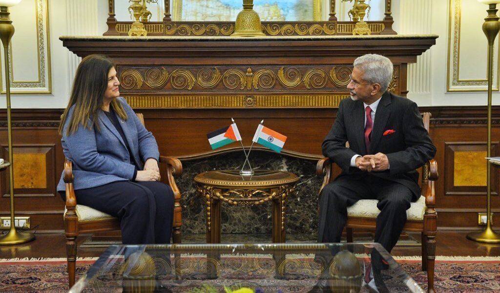 EAM Dr. Jaishankar met with Palestinian Foreign Minister Riyad al-Maliki in New Delhi.