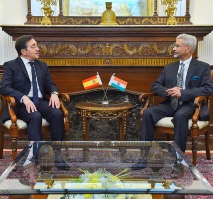 EAM Dr. S. Jaishankar met with Spanish Foreign Minister José Manuel Albares Bueno in New Delhi.