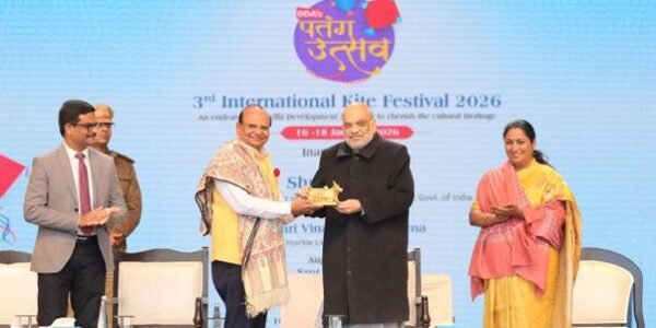 Home Minister Amit Shah addressed the International Kite Festival - 2026 in New Delhi today.