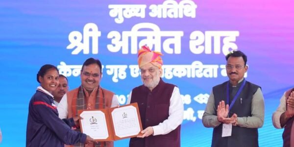 Home Minister Amit Shah addressed the appointment letter distribution ceremony for newly recruited constables of the Rajasthan Police in Jaipur today.
