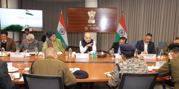 Home Minister Amit Shah chaired a security review meeting on Jammu and Kashmir in New Delhi today.