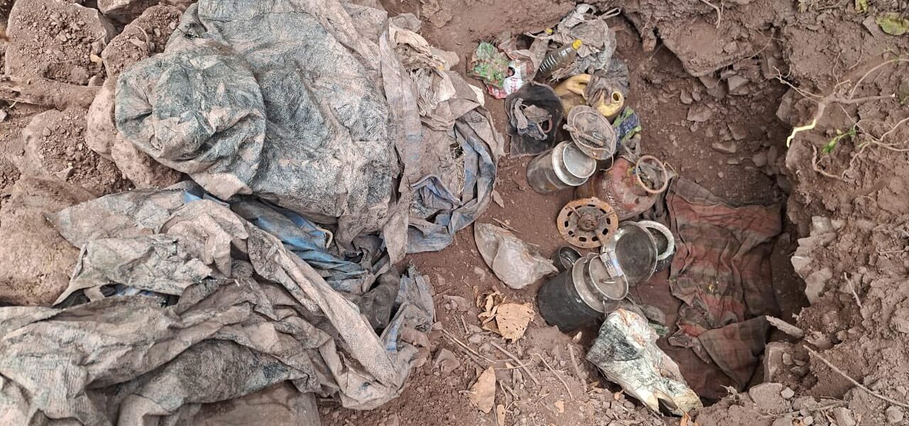 In an anti-terrorism operation in Jammu and Kashmir, three terrorist hideouts were dismantled in Billawar tehsil of Kathua district.