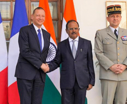 India and France emphasized close cooperation to strengthen global security.