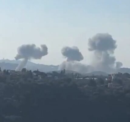 Israel carried out airstrikes on Hezbollah and Hamas targets in Lebanon.