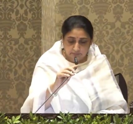 NCP Rajya Sabha MP Sunetra Pawar