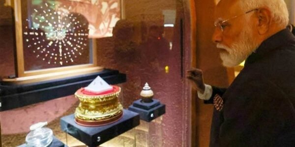 PM Modi inaugurated the grand international exhibition Light and Lotus Relics of Lord Buddha