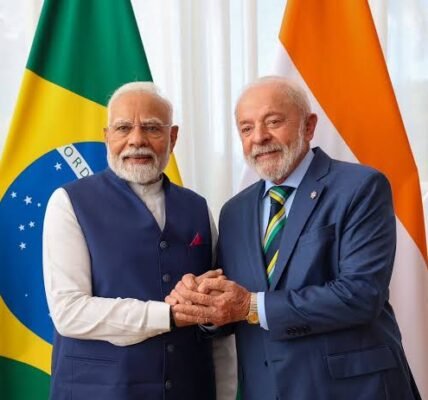 PM Modi spoke with Brazilian President Lula da Silva over the phone.