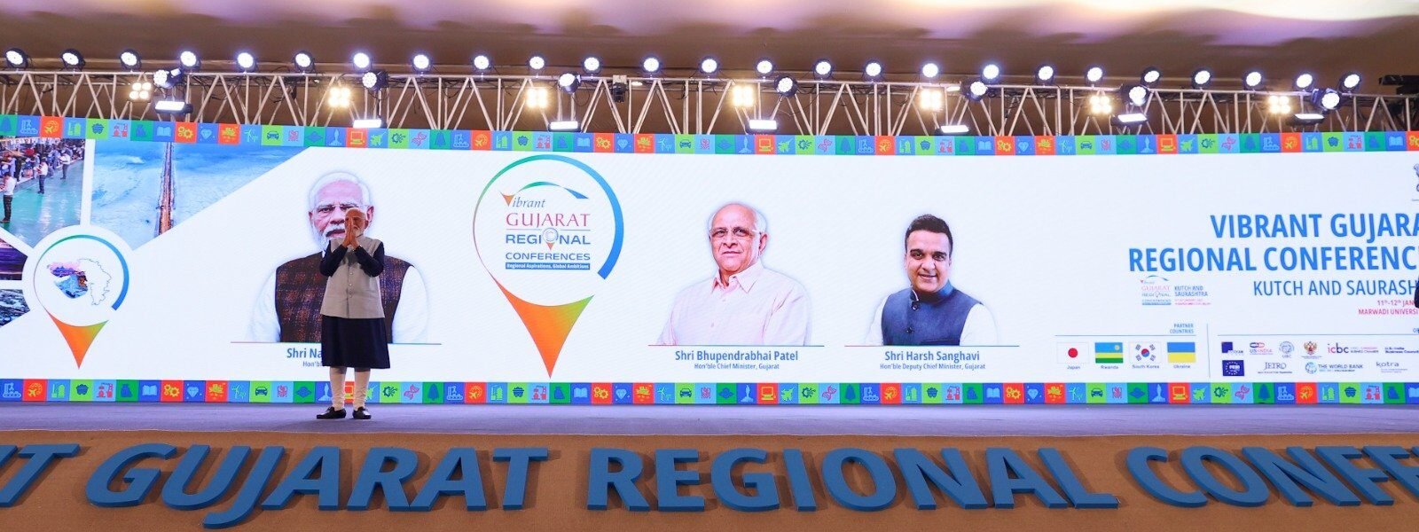 PM Narendra Modi inaugurated the Vibrant Gujarat Regional Conference for the Kutch and Saurashtra regions in Rajkot.