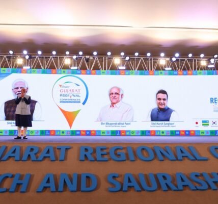 PM Narendra Modi inaugurated the Vibrant Gujarat Regional Conference for the Kutch and Saurashtra regions in Rajkot.