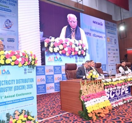 Power Minister Manohar Lal inaugurated Edicon 2026.
