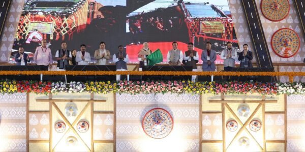 Prime Minister Modi flagged off two new Amrit Bharat Express trains.