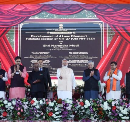 Prime Minister Modi inaugurated and laid the foundation stone for several rail and road infrastructure projects worth over Rs 3,250 crore in Malda, West Bengal.