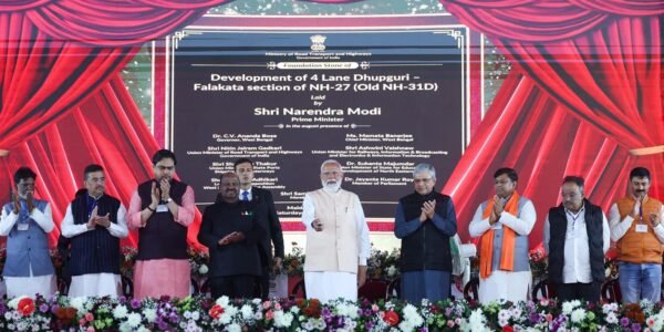 Prime Minister Modi inaugurated and laid the foundation stone for several rail and road infrastructure projects worth over Rs 3,250 crore in Malda, West Bengal.