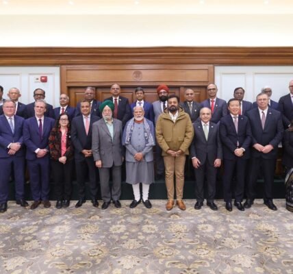 Prime Minister Modi interacted with chief executive officers from the energy sector.