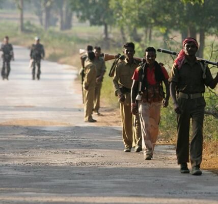 Six Maoists were killed in an encounter with security forces in Bijapur district of Chhattisgarh.