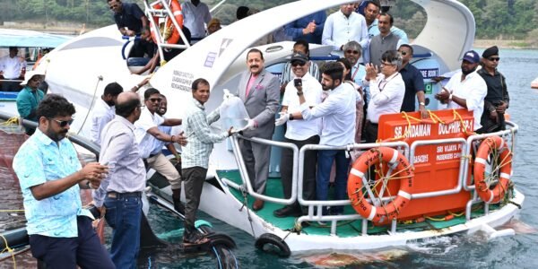Union Minister Dr. Jitendra Singh launched India first open-sea cage farming project in North Bay, Andaman Sea.