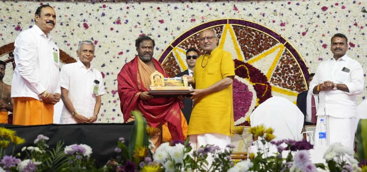 Vice President C.P. Radhakrishnan today participated in the golden jubilee celebrations of Sri Shakti Amma