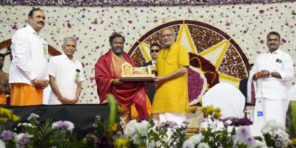 Vice President C.P. Radhakrishnan today participated in the golden jubilee celebrations of Sri Shakti Amma
