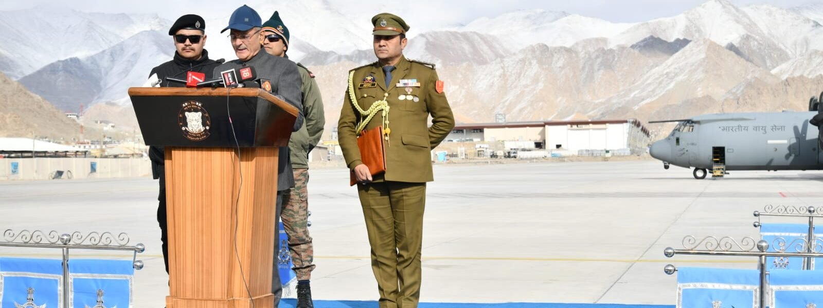 civil aviation infrastructure development project was inaugurated at Air Force Station Leh