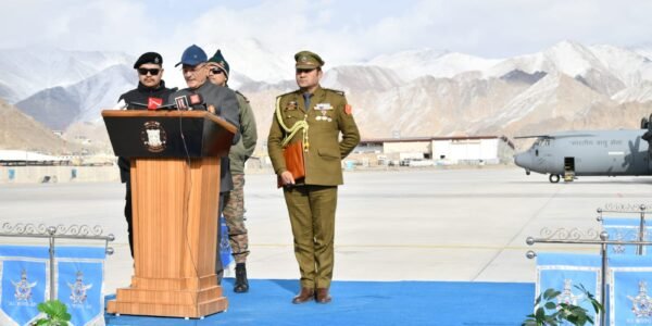 civil aviation infrastructure development project was inaugurated at Air Force Station Leh