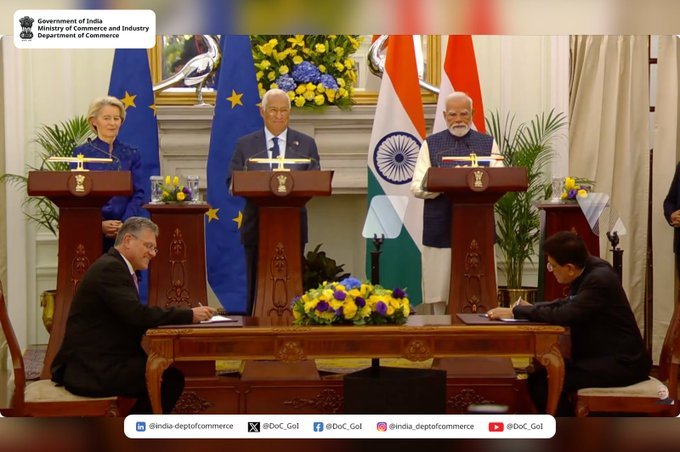 An administrative agreement was signed between MeitY of GoI and DG CONNECT of the European Commission.