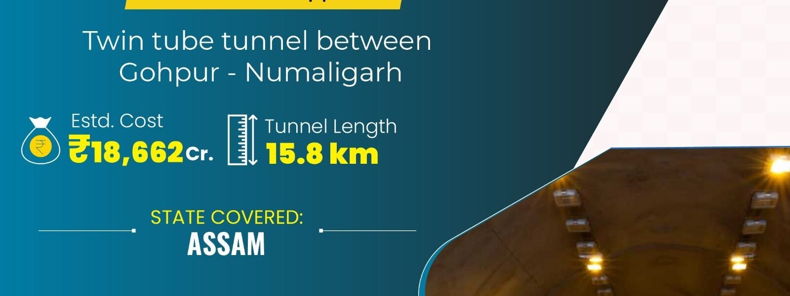Cabinet approves construction of 4-lane access-controlled greenfield connectivity on the 715 section from Gohpur to Numaligarh on NH-15 in Assam