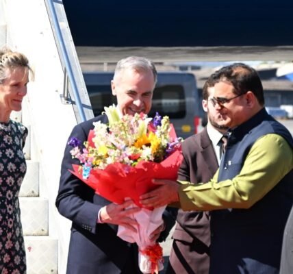 Canadian PM Mark Carney arrived in Mumbai today on a four-day visit.