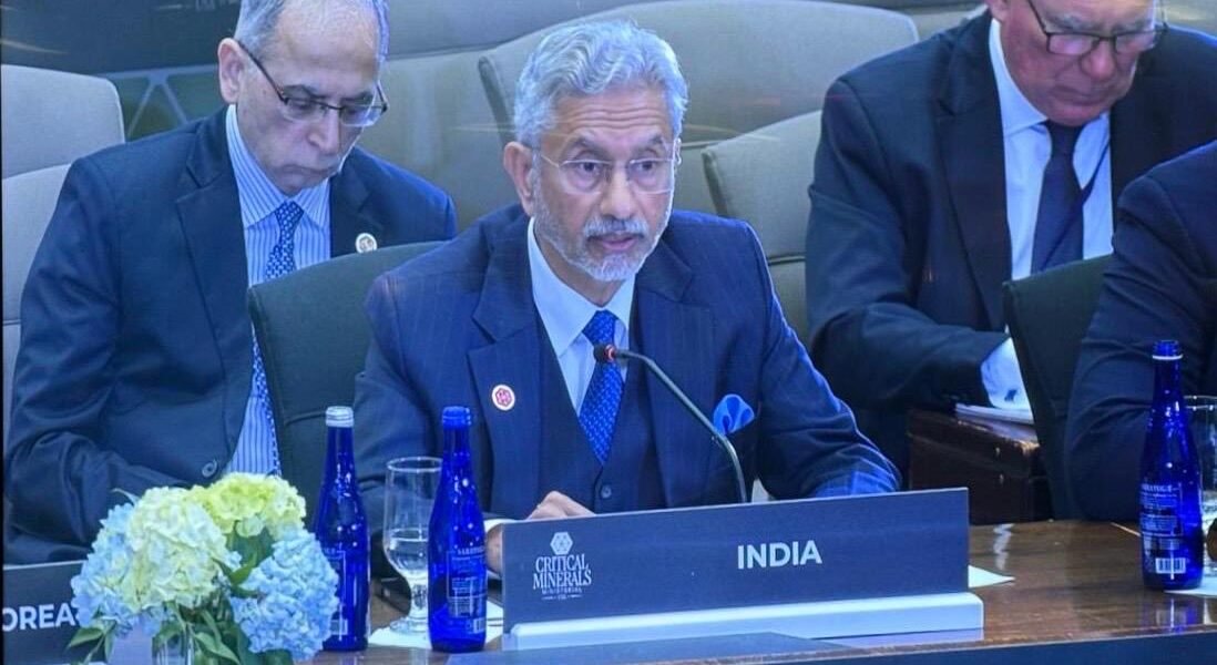 EAM Jaishankar emphasized de-risking supply chains at the critical minerals ministerial conference in the United States.