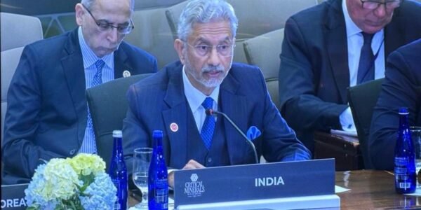 EAM Jaishankar emphasized de-risking supply chains at the critical minerals ministerial conference in the United States.