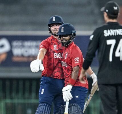 England beat New Zealand by 4 wickets in a Super 8 match of the ICC T20 World Cup in Colombo