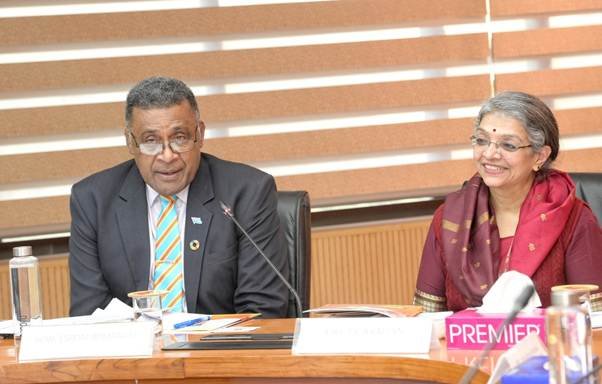 Fiji Finance Minister Esrom Joseph Emmanuel visits Controller General of Accounts Building in New Delhi