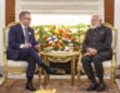 Finnish PM Petteri Orpo met Prime Minister Narendra Modi in Delhi today.