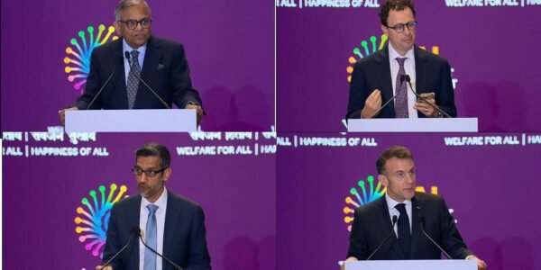 Global leaders and CEOs of major tech companies support responsible AI innovation at India AI Impact Summit 2026