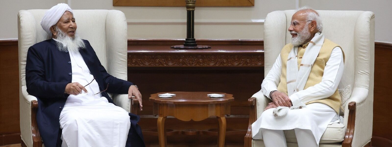 Grand Mufti of India Sheikh Abubakr Ahmad met Prime Minister Modi today