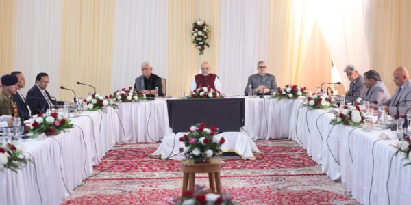 Home Minister Amit Shah held a review meeting to assess the progress of development projects in Jammu and Kashmir.