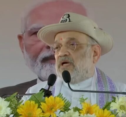 Home Minister Amit Shah interacted with the jawans of Sashastra Seema Bal in Araria, Bihar