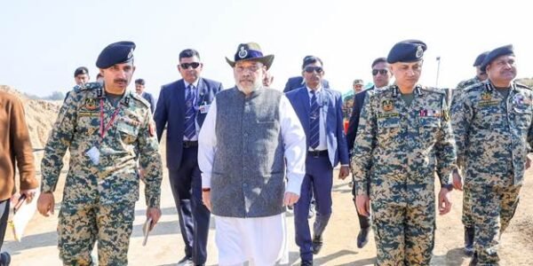 Home Minister Amit Shah today visited the Gurnam and Bobiya border outposts located on the India-Pakistan border.