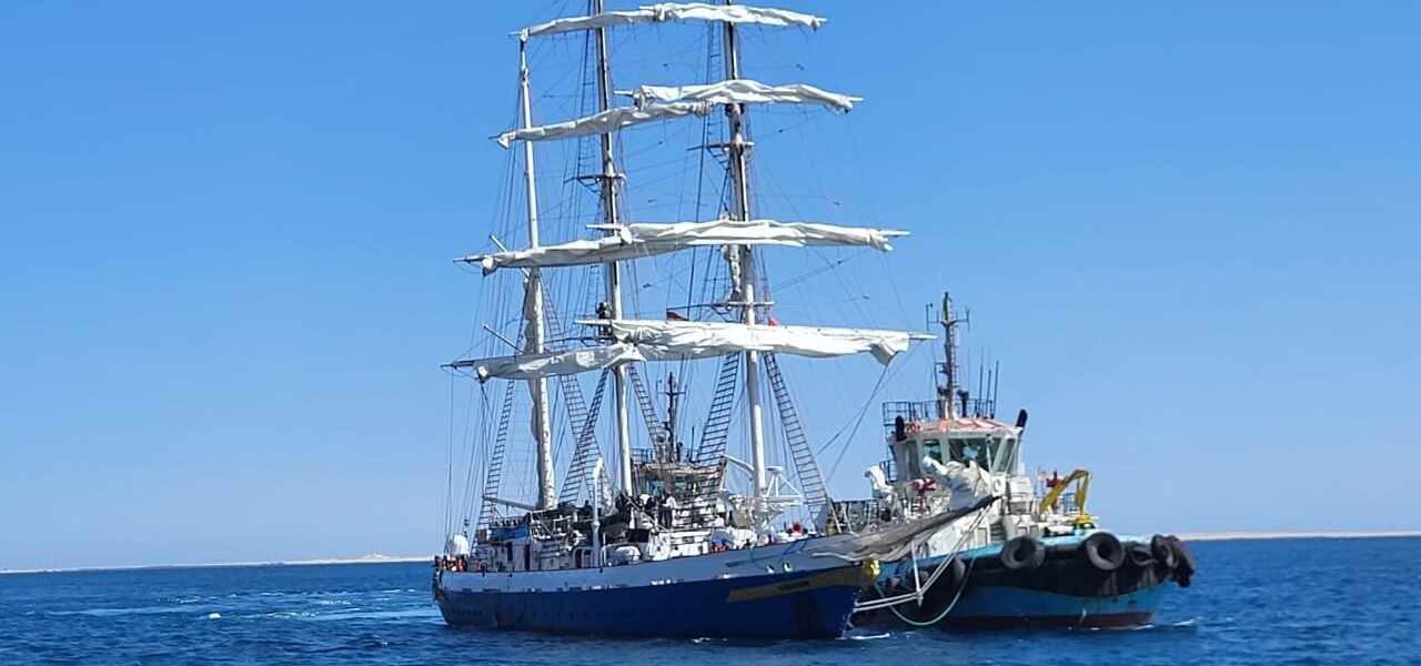 INS Sudarshini makes historic arrival at Safaga Port, Egypt during Lokayan-26