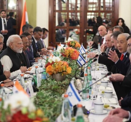 India-Israel exchanged MoUs in several areas including culture, geophysical exploration, fisheries and aquaculture, UPI and AI-based education