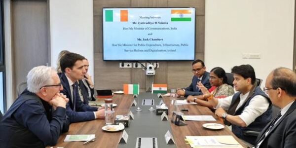 India and Ireland hold bilateral meeting in New Delhi to further strengthen cooperation in telecommunications and emerging digital technologies