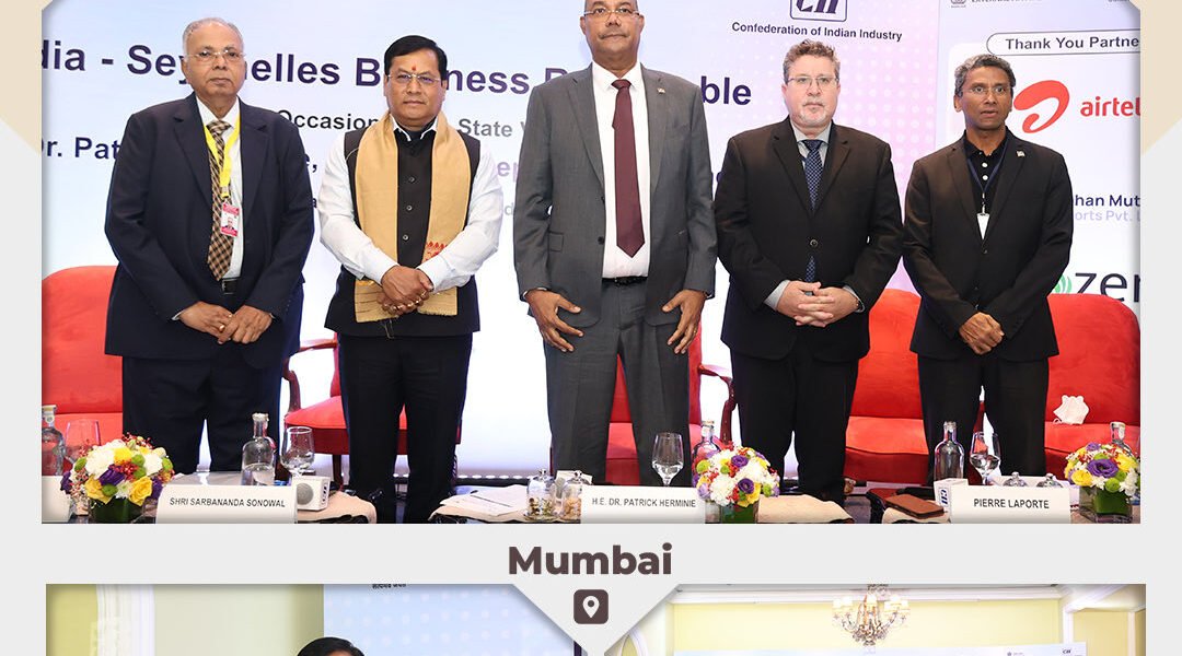 India and Seychelles discussed maritime and blue economy cooperation at a business roundtable in Mumbai.