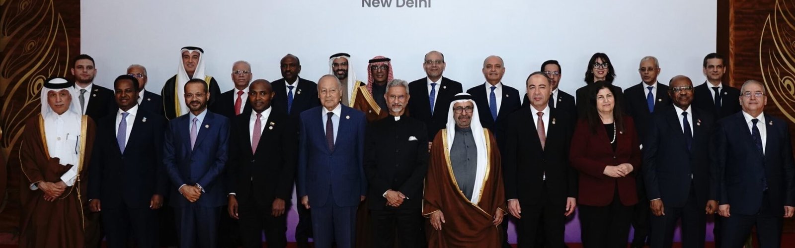 India and the Arab countries reiterated their commitment to lasting peace in West Asia.