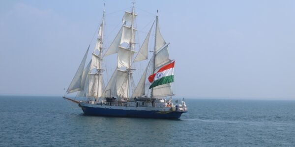 Indian Navy training vessel INS Sudarshini made its first port call at Salalah port in Oman as part of the Lokayan-26 expedition.