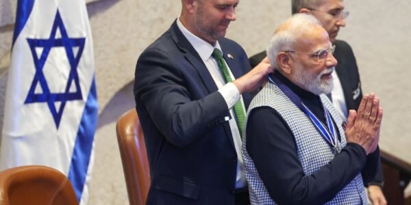 Israel Parliament honored Prime Minister Modi with the Speaker of the Knesset Medal