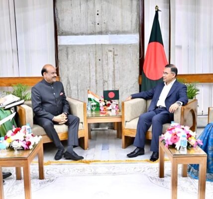 Lok Sabha Speaker represented India at the swearing-in ceremony of Bangladesh Prime Minister Tarique Rahman