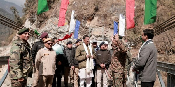Minister of State for Defence Sanjay Seth inaugurated the Chungthang-Lachen Axis and Taram Chu Bridge in Sikkim
