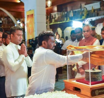 PM Modi expressed his gratitude to the President of Sri Lanka for inaugurating the exhibition of the sacred relics of Devnimori.
