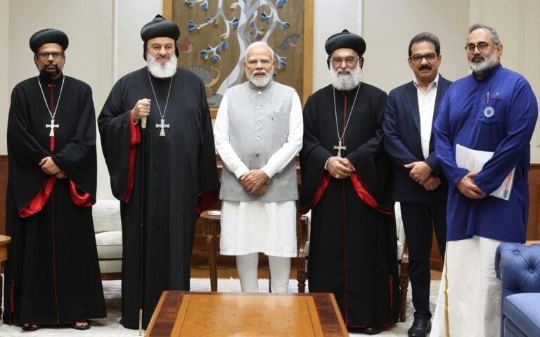 प्रधानमंत्री मोदी ने एंटिओक और समस्‍त पूर्व के पैट्रिआर्क परम पूज्य मोरन मोर इग्नाटियस अफ्रेम II से मुलाकात की