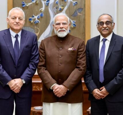 PM Modi meets Rolls-Royce CEO Tufan Erginbilgic